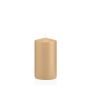 Candela votiva / Candela a colonna MAEVA, marrone chiaro, 13cm, Ø7cm, 52h - Made in Germany