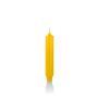 Candela conica / Candela per la casa ARIETTA, giallo, 16,4cm, Ø2,8cm, 6h - Made in Germany