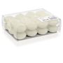 Set di 24 candele galleggianti / Lumini ORNELLA, avorio, 2,8cm, Ø4,5cm, 4h