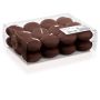 Set di 24 candele galleggianti / Lumini ORNELLA, marrone, 2,8cm, Ø4,5cm, 4h