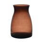 Vaso da fiori in vetro MAISIE, marrone-trasparente, 20cm, Ø14cm