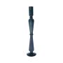 Candeliere in vetro ROMUALDO, blu-grigio-trasparente, 45cm Ø10cm