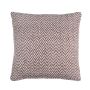Cuscino decorativo KENZA, motivo a zig zag, marrone cioccolato, 45x45cm