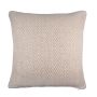 Cuscino decorativo KENZA, motivo a zig zag, beige, 45x45cm