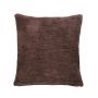 Cuscino decorativo in tela KALUA, marrone cioccolato, 45x45cm