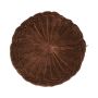 Cuscino rotondo BELLONA, marrone cioccolato, 10x40cm