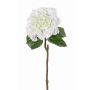 Ortensia di plastica CHIDORI, bianco-verde, 60cm, Ø20cm