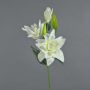 Giglio finto ISALIE, bianco-verde, 80cm, Ø15cm