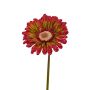 Gerbera finta ANNEMARIE, rosso-verde, 50cm, Ø10cm