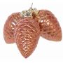 Pigne di abete per albero di Natale ZENTA, 3 pezzi, rame, 11cm