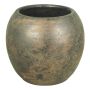 Vaso da fiori rotondo APOLLO in ceramica, aspetto ruggine, marrone, 27cm, Ø29cm