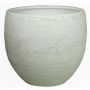 Vaso da fiori in ceramica KALEVA, granulato, bianco-grigio, 30cm, Ø32cm