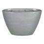 Vaso ovale per orchidee RODISA, in ceramica, grigio, 32x14,5x22,5cm