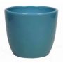 Piccolo vaso da fiori TEHERAN BASAR, ceramica, blu oceano, 8,5cm, Ø10,5cm