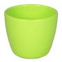 Piccolo vaso da fiori TEHERAN BASAR, ceramica, verde mela, 6cm, Ø7,5cm