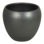 Vaso per piante in ceramica URMIA BASAR, grigio antracite-opaco, 15cm, Ø17cm