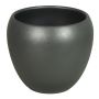 Vaso da piante in ceramica URMIA BASAR, antracite-opaco, 24cm, Ø27cm