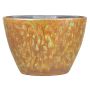 Fioriera ovale ELIEL in ceramica, maculato, giallo-arancio, 32x15x22cm