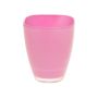 Vaso quadrato YULE in vetro, rosa, 17x13,5x13,5cm