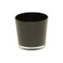 Vetro per candele ALENA, nero, 9cm, Ø10cm