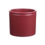 Vaso in ceramica ALCHIBA, rosso-opaco, 12,5cm, Ø14cm