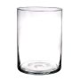 Vaso cilindrico di vetro SANYA EARTH, trasparente, 25cm, Ø18cm