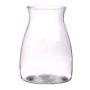 Vaso per fiori COREY in vetro, trasparente, 20cm, Ø10cm/Ø15cm