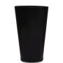 Vaso da fiori conico ANNA EARTH in vetro, nero, 40cm, Ø25cm