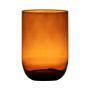 Vaso da tavola in vetro MARISA, arancione-marrone-trasparente, 20cm, Ø14cm