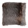 Cuscino decorativo BENKA, marrone-bianco-nero, 45x45cm