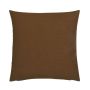 Cuscino decorativo SILENA, marrone cioccolato, cuciture decorative, 45x45 cm