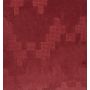 Cuscino in morbido velluto ANJALI, rosso bordeaux, struttura a zig zag, 45x45cm