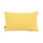Cuscino decorativo SILENA, giallo chiaro, cuciture decorative, 50x30cm