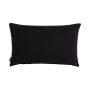 Cuscino decorativo in tela KALUA, nero, 50x30cm