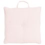 Cuscino VALENDA, rosa chiaro, con bottone e manico, 40x40cm