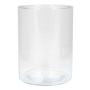 Vaso da fiori cilindrico SANNY in vetro, trasparente, 20cm, Ø15,1cm