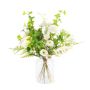 Bouquet decorativo invernale GWENDA, bianco-verde, 60cm, Ø45cm