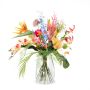 Bouquet tessile FEME, rosso-viola, 65cm, Ø40cm