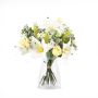Bouquet di gigli decorativo MARIPOSA, rosa, bianco-verde, 45cm, Ø40cm
