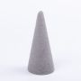 Cono di spugna floreale ZOILA per fiori artificiali, grigio, 15 cm, Ø7 cm