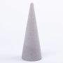 Cono di spugna floreale ZOILA per fiori artificiali, grigio, 24 cm, Ø9 cm