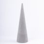 Cono di spugna floreale ZOILA per fiori artificiali, grigio, 40cm, Ø12cm