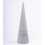 Cono di spugna floreale ZOILA per fiori artificiali, grigio, 50cm, Ø16cm