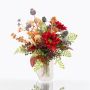 Bouquet finto autunnale HELENA, girasole, rosso, 40cm, Ø35cm