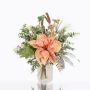 Bouquet invernale decorativo NOANA, stella di natale, rosa-bianco, 40cm, Ø40cm