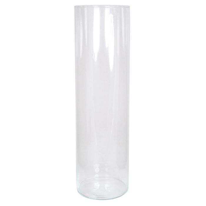 Vaso da terra cilindrico SANYA OCEAN di vetro, trasparente, 70cm
