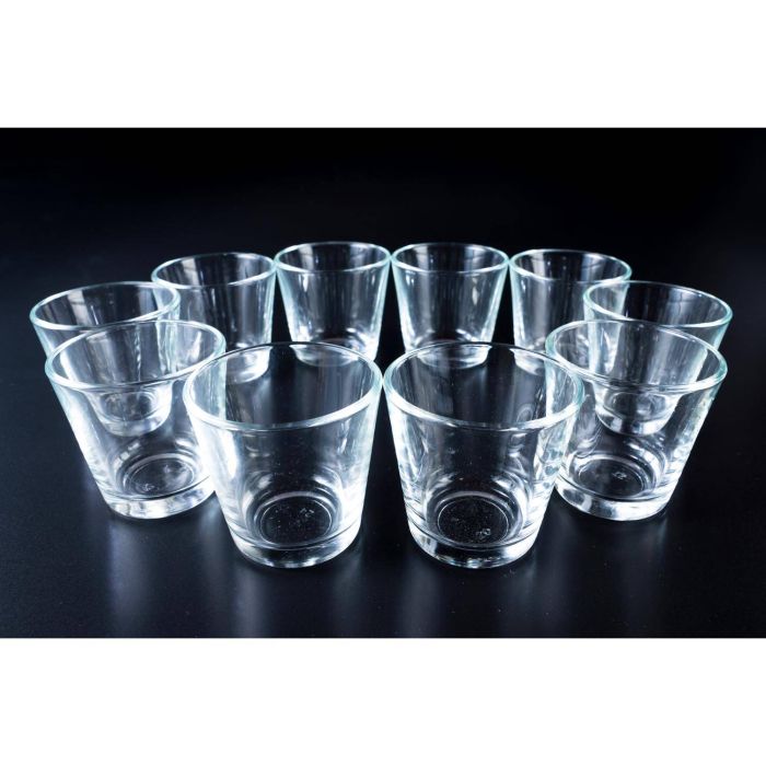 INNA-Glas 10 x Piccoli Bicchieri portacandela Alex 7,5cm Ø 7,5cm Trasparente Set portalumini/Bicchieri Decorativi 