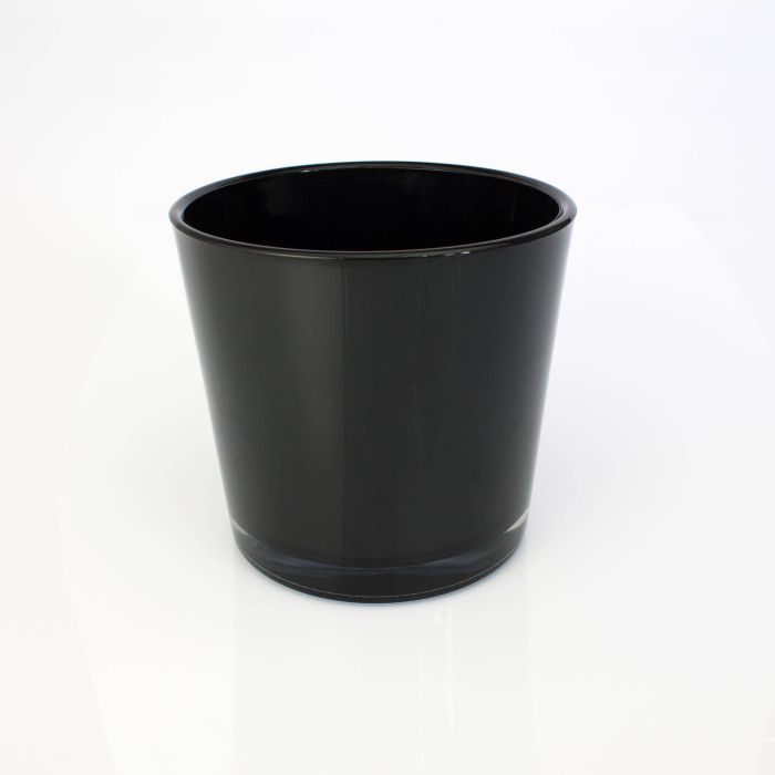 INNA-Glas Vaso da Piante Ceramica, Rosso Vino, 33,5cm, 40cm
