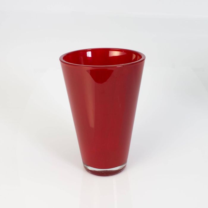INNA-Glas Vaso da Pavimento Anna, Conico/Rotondo, Trasparente, 50cm, 17cm - Vaso da Piante - Fioriera