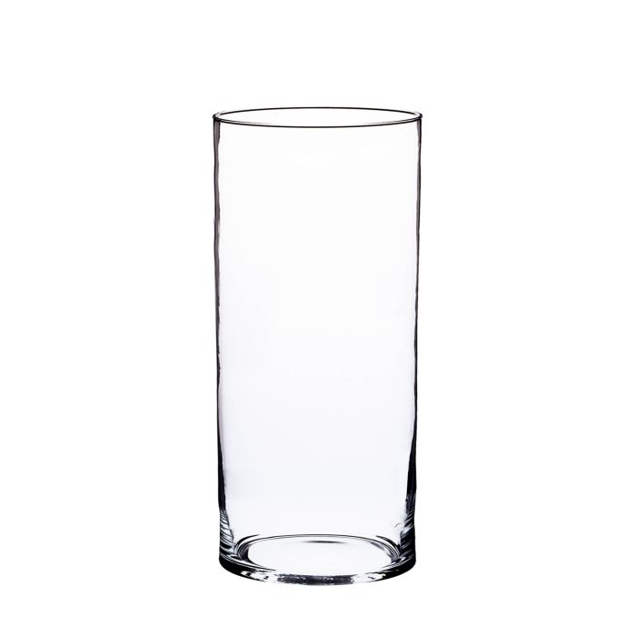 Vaso In Vetro Cilindrico - Diametro 15 Cm, Altezza 30 Cm, Trasparente Per Decorazioni - Foto 7